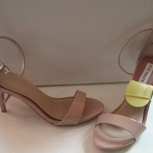 Steve Madden Blush Patent Leather Open-toe high he